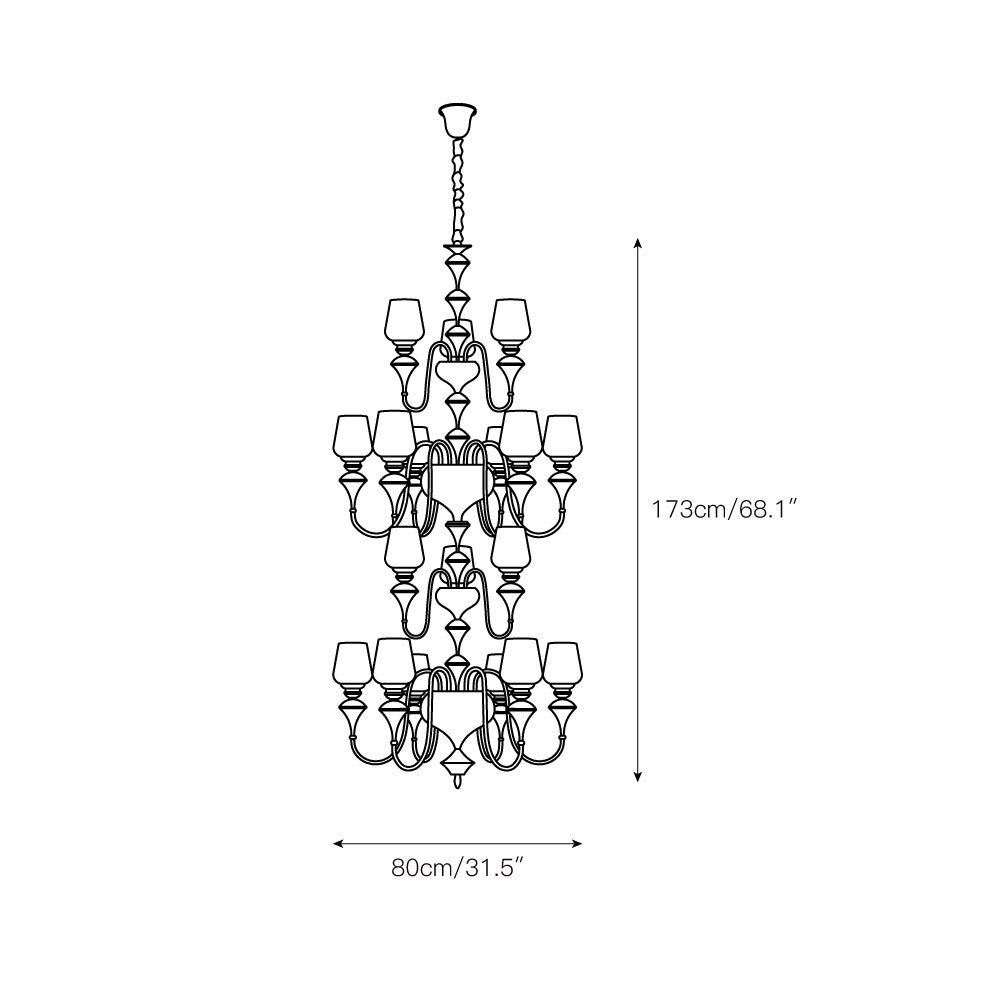 abrahamson-shaded-tiered-chandelier
