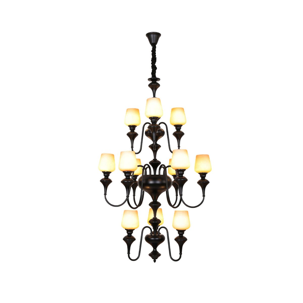 abrahamson-shaded-tiered-chandelier