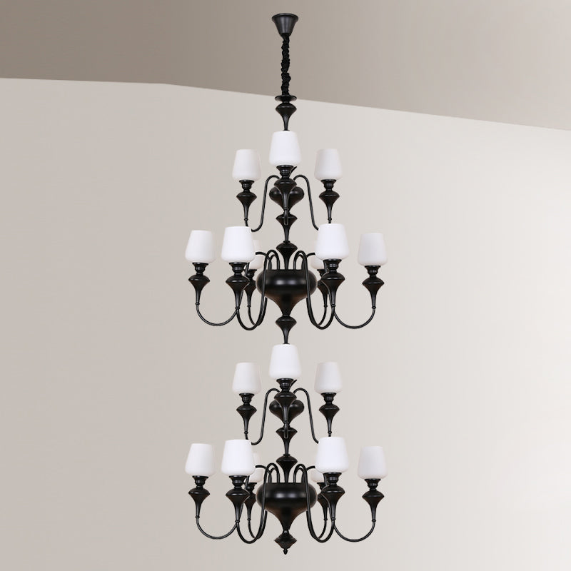 abrahamson-shaded-tiered-chandelier