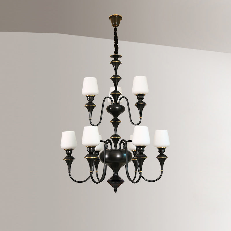 abrahamson-shaded-tiered-chandelier