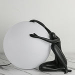 Abstract Character Round Table Lamp