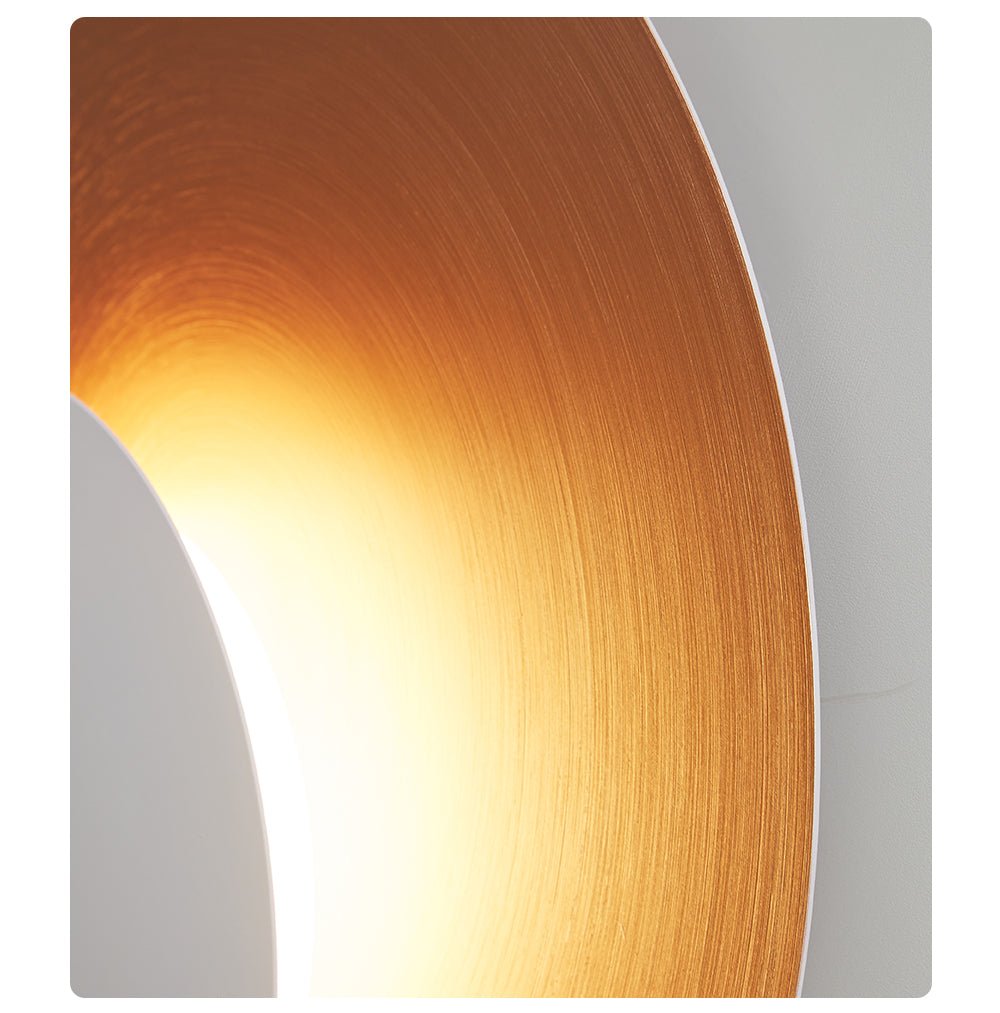 Lunar Crescent Wall Sconce — Modern LED Wall Light in Gold or White