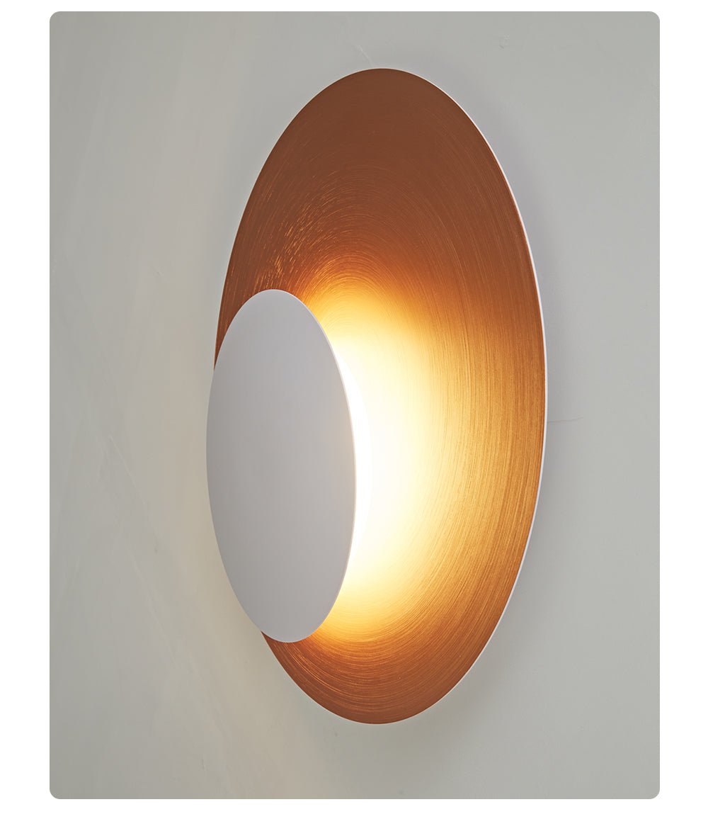 Lunar Crescent Wall Sconce — Modern LED Wall Light in Gold or White