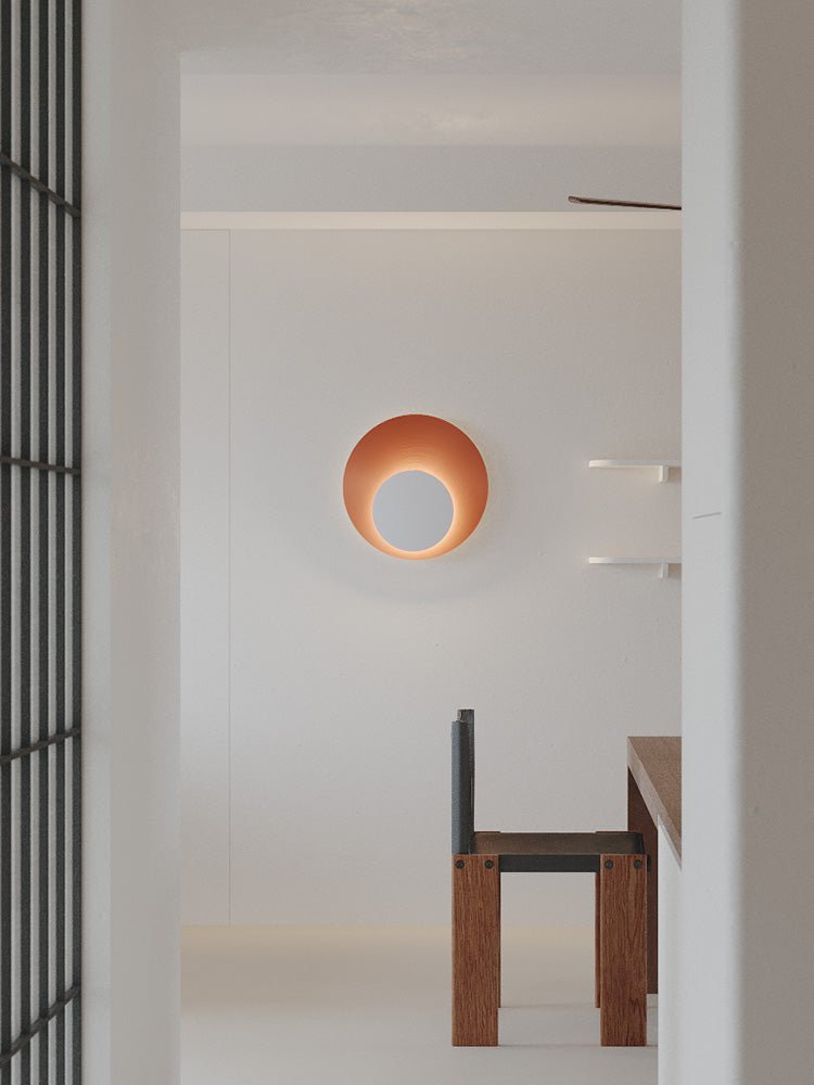 Lunar Crescent Wall Sconce — Modern LED Wall Light in Gold or White