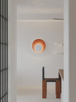 Lunar Crescent Wall Sconce — Modern LED Wall Light in Gold or White