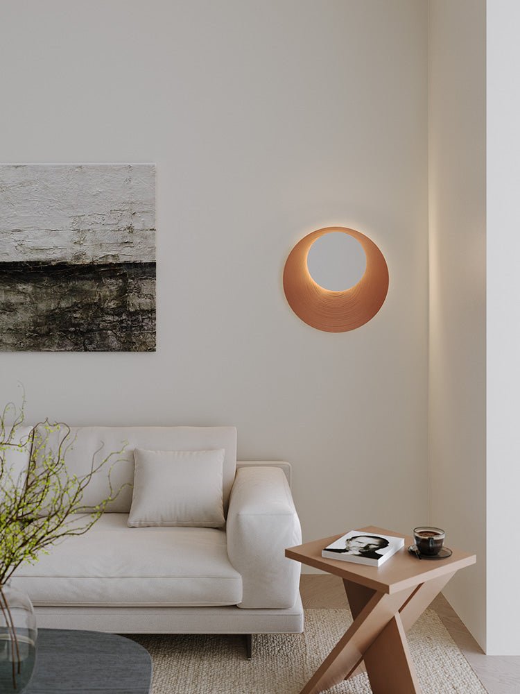 Lunar Crescent Wall Sconce — Modern LED Wall Light in Gold or White