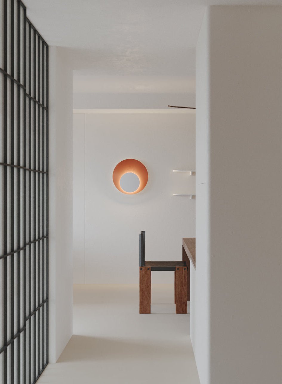 Lunar Crescent Wall Sconce — Modern LED Wall Light in Gold or White
