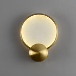 Accent Alabaster Wall Sconce in Brushed Gold – Modern LED Wall Light for Bedroom, Living Room & Hallway