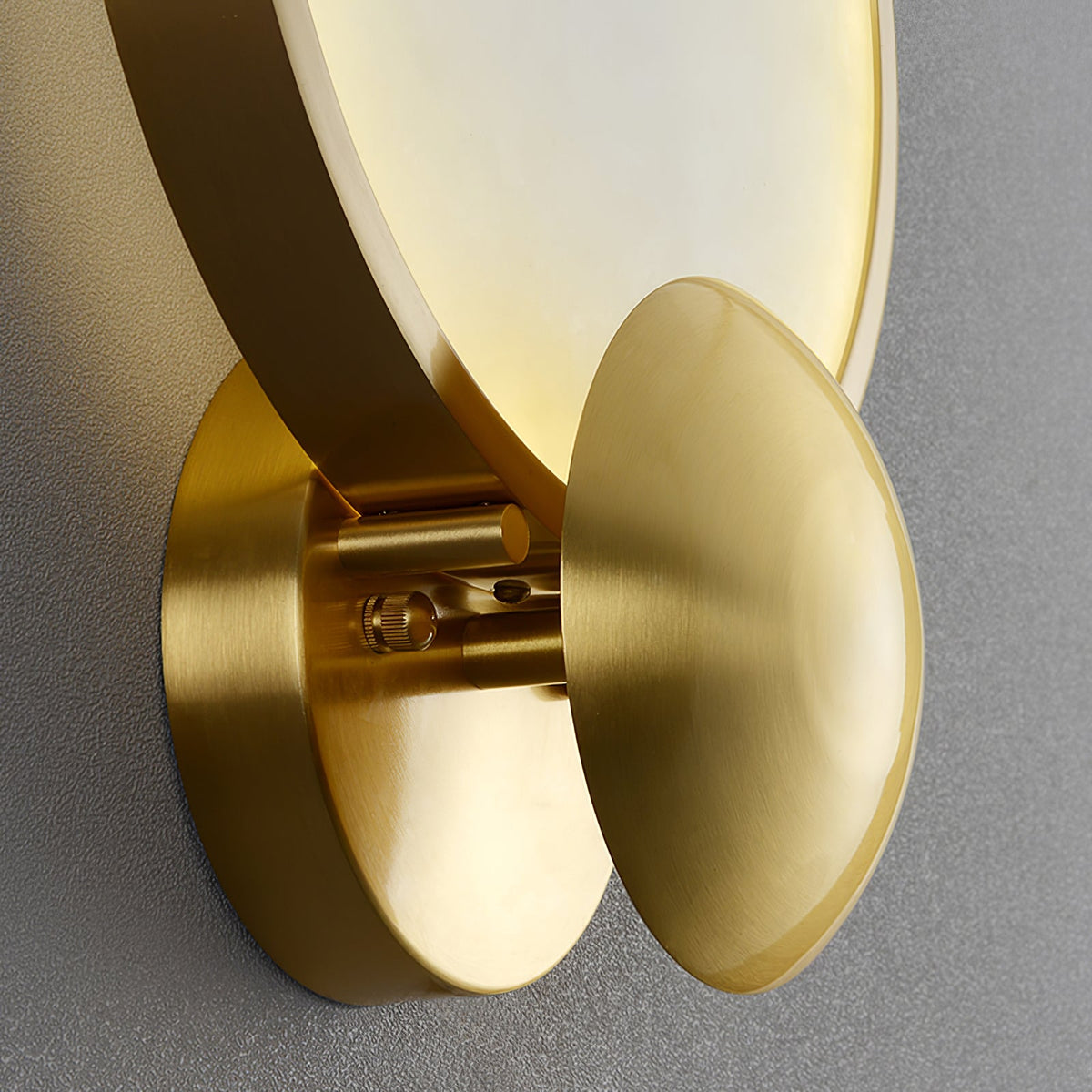 Accent Alabaster Wall Sconce in Brushed Gold – Modern LED Wall Light for Bedroom, Living Room & Hallway