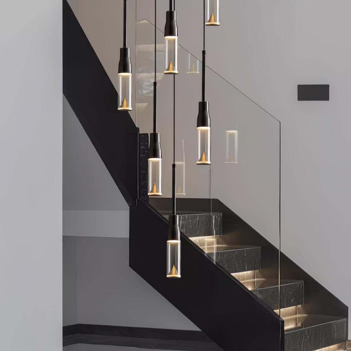 Modern Acrylic Hat Plate Pendant Light with Brass Accents