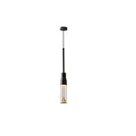 Modern Acrylic Hat Plate Pendant Light with Brass Accents