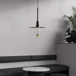 Modern Acrylic Hat Plate Pendant Light with Brass Accents