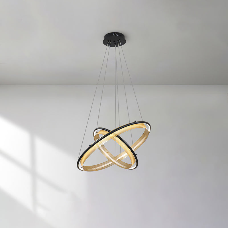 Modern Acrylic LED Round Chandelier for Dining Room and Living Room