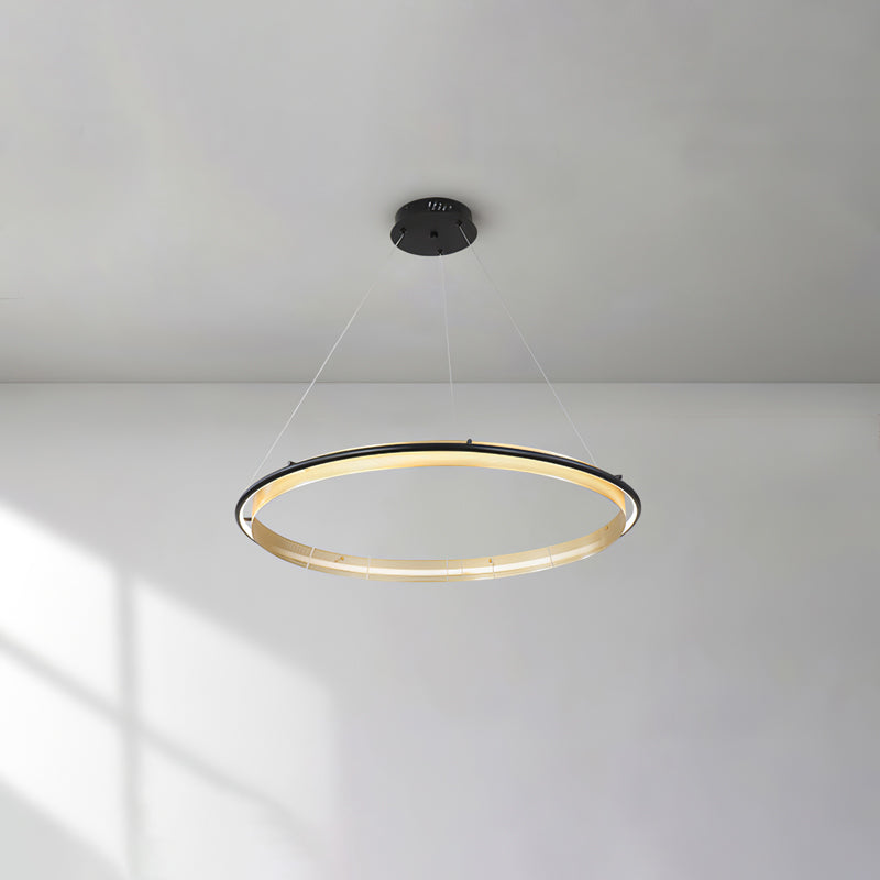 Modern Acrylic LED Round Chandelier for Dining Room and Living Room