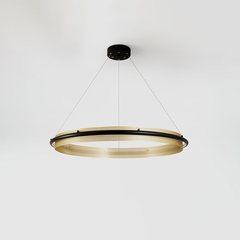 Modern Acrylic LED Round Chandelier for Dining Room and Living Room