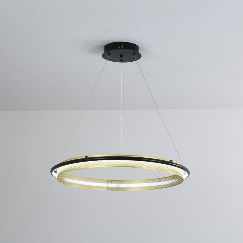 Modern Acrylic LED Round Chandelier for Dining Room and Living Room