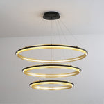Modern Acrylic LED Round Chandelier for Dining Room and Living Room