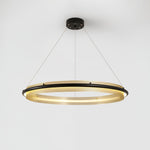 Modern Acrylic LED Round Chandelier for Dining Room and Living Room