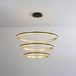 Modern Acrylic LED Round Chandelier for Dining Room and Living Room