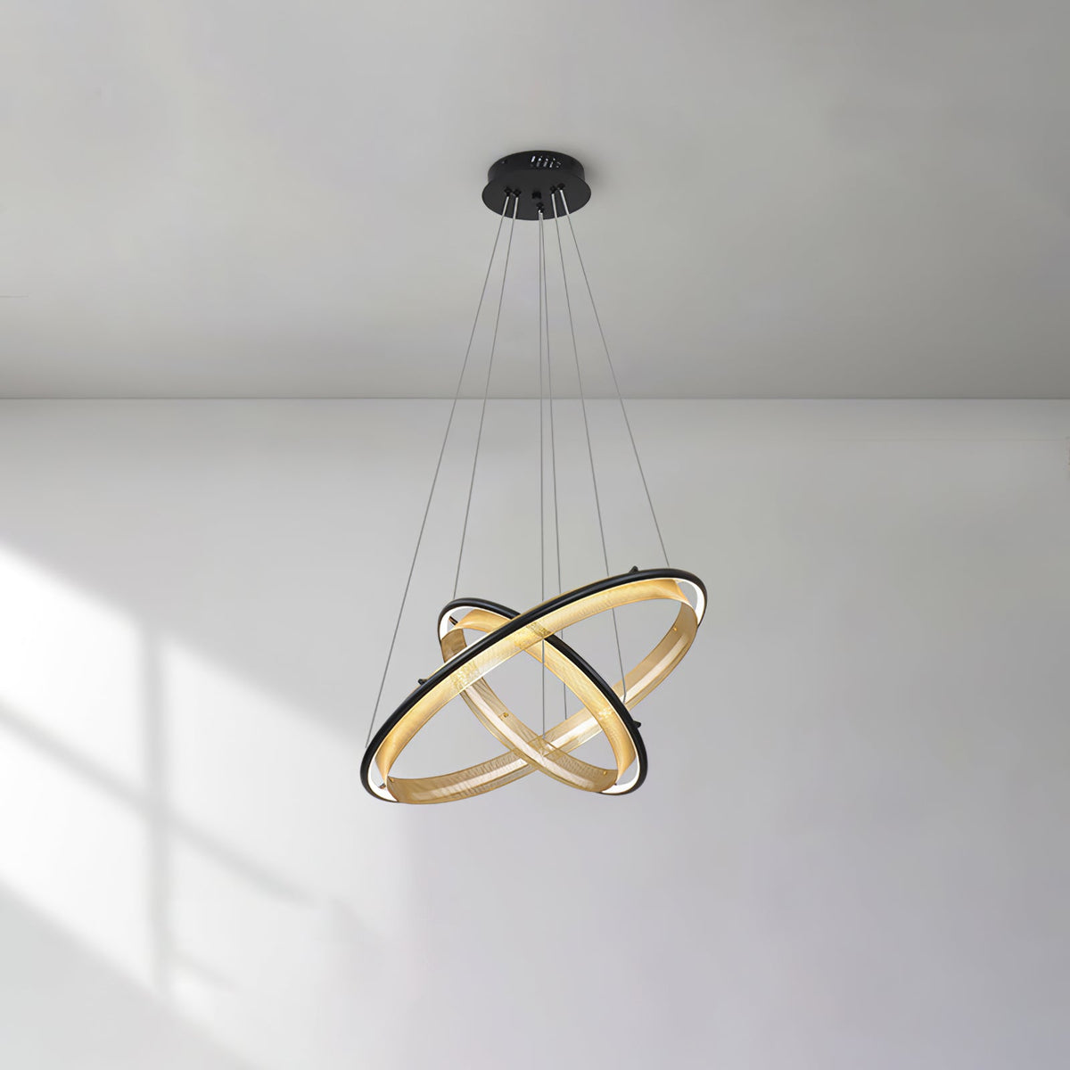 Modern Acrylic LED Round Chandelier for Dining Room and Living Room