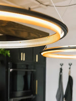 Modern Acrylic LED Round Chandelier for Dining Room and Living Room