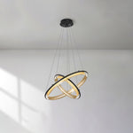 Modern Acrylic LED Round Chandelier for Dining Room and Living Room