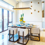 Modern Acrylic LED Round Chandelier for Dining Room and Living Room
