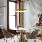 Modern Acrylic LED Round Chandelier for Dining Room and Living Room