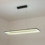 Modern Acrylic LED Round Chandelier for Dining Room and Living Room