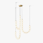 Glass Pearl Necklace Chandelier