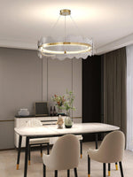 Acrylic Wave Chandelier Modern LED Pendant Light for Dining Room and Living Room
