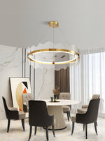 Acrylic Wave Chandelier Modern LED Pendant Light for Dining Room and Living Room
