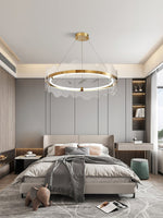 Acrylic Wave Chandelier Modern LED Pendant Light for Dining Room and Living Room