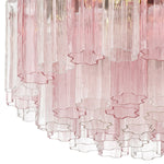 Eloria Glass Semi-Flush Ceiling Light in Gold Finish