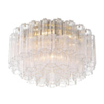 Eloria Glass Semi-Flush Ceiling Light in Gold Finish