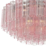 Eloria Glass Semi-Flush Ceiling Light in Gold Finish