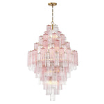 Eloria Glass Diamond Chandelier – Modern Murano Glass Pendant Light