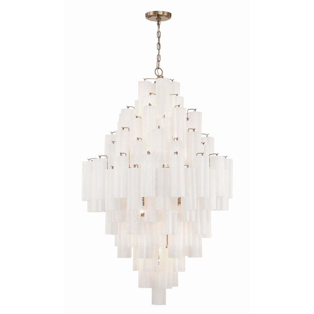 Eloria Glass Diamond Chandelier – Modern Murano Glass Pendant Light
