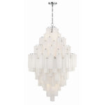 Eloria Glass Diamond Chandelier – Modern Murano Glass Pendant Light