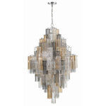 Eloria Glass Diamond Chandelier – Modern Murano Glass Pendant Light
