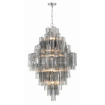 Eloria Glass Diamond Chandelier – Modern Murano Glass Pendant Light