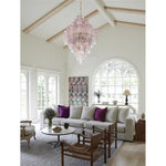 Eloria Glass Diamond Chandelier – Modern Murano Glass Pendant Light