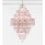Eloria Glass Diamond Chandelier – Modern Murano Glass Pendant Light