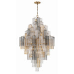 Eloria Glass Diamond Chandelier – Modern Murano Glass Pendant Light