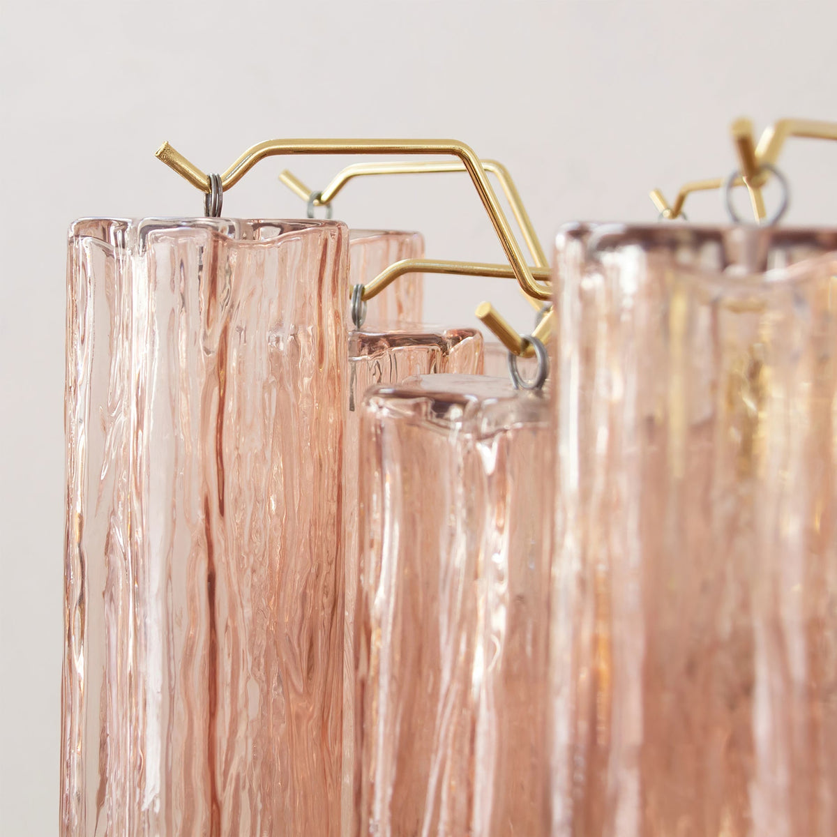Liora Glass Chandelier – Modern Gold Accent Pendant Light for Dining Room and Living Room