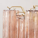 Liora Glass Chandelier – Modern Gold Accent Pendant Light for Dining Room and Living Room