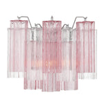 Eloria Glass Wall Sconce — Tiered Fluted Glass, Gold Frame