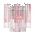 Eloria Glass Wall Sconce — Tiered Fluted Glass, Gold Frame