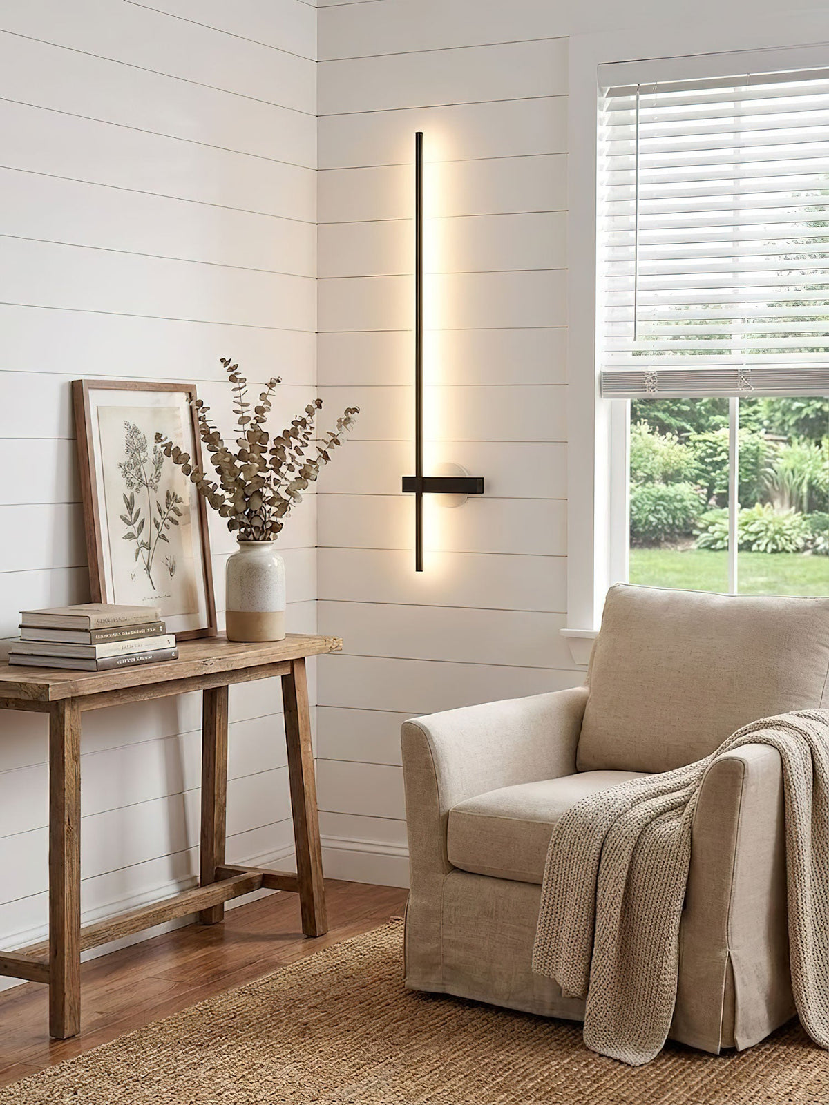 Adeline Linear Rechargeable Wall Sconce – Modern LED Vanity Light