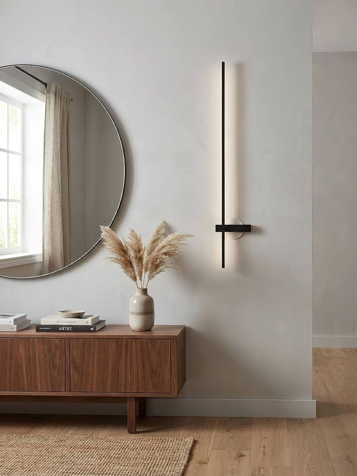 Adeline Linear Rechargeable Wall Sconce – Modern LED Vanity Light